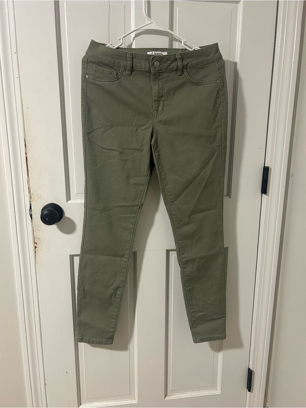 d. jeans Olive Green Skinny Pants